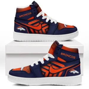 Denver Broncos Fans Gift Air Jordan 1 High, Exclusive Logo AJ1 High For Sport Lovers NFL165091125110 - White