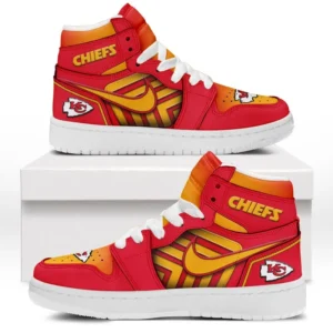Kansas City Chiefs Fans Gift Air Jordan 1 High, Exclusive Logo AJ1 High For Sport Lovers NFL165091125116 - White