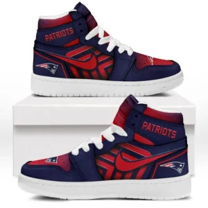 New England Patriots Fans Gift Air Jordan 1 High, Exclusive Logo AJ1 High For Sport Lovers NFL165091125122 - White