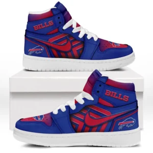 Buffalo Bills Fans Gift Air Jordan 1 High, Exclusive Logo AJ1 High For Sport Lovers NFL997091125104 - White