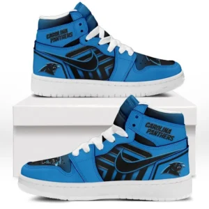 Carolina Panthers Fans Gift Air Jordan 1 High, Exclusive Logo AJ1 High For Sport Lovers NFL997091125105 - White