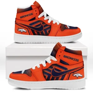 Denver Broncos Fans Gift Air Jordan 1 High, Exclusive Logo AJ1 High For Sport Lovers NFL997091125110 - White