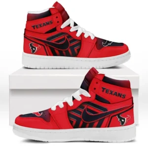 Houston Texans Fans Gift Air Jordan 1 High, Exclusive Logo AJ1 High For Sport Lovers NFL997091125113 - White