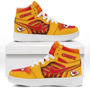Kansas City Chiefs Fans Gift Air Jordan 1 High, Exclusive Logo AJ1 High For Sport Lovers NFL997091125116 - White