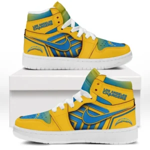 Los Angeles Chargers Fans Gift Air Jordan 1 High, Exclusive Logo AJ1 High For Sport Lovers NFL997091125118 - White