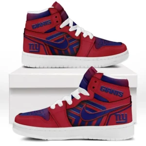 New York Giants Fans Gift Air Jordan 1 High, Exclusive Logo AJ1 High For Sport Lovers NFL997091125124 - White