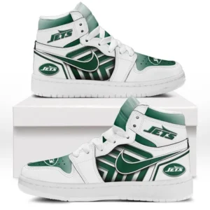 New York Jets Fans Gift Air Jordan 1 High, Exclusive Logo AJ1 High For Sport Lovers NFL997091125125 - White
