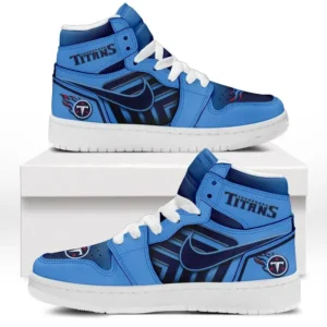 Tennessee Titans Fans Gift Air Jordan 1 High, Exclusive Logo AJ1 High For Sport Lovers NFL997091125131 - White