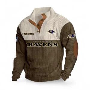 Hockey Fans Gift Men's Stand Up Collar Base Shirt, Sweatshirt Exclusive Logo For Sport Fan NHL111091025340-Brown
