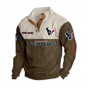 Hockey Fans Gift Men's Stand Up Collar Base Shirt, Sweatshirt Exclusive Logo For Sport Fan NHL111091025352-Brown